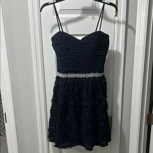 Trixxi Navy Strapless Dress